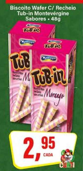 Biscoito Wafer C/ Recheio Tub-in Montevérgine Sabores