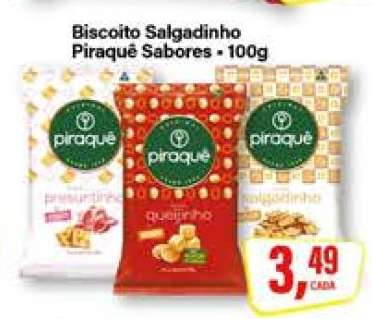 Biscoito Salgadinho Piraquê Sabores