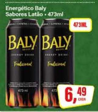 Energético Baly Sabores Latão