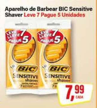 Aparelho de Barbear Bic Sensitive Shaver