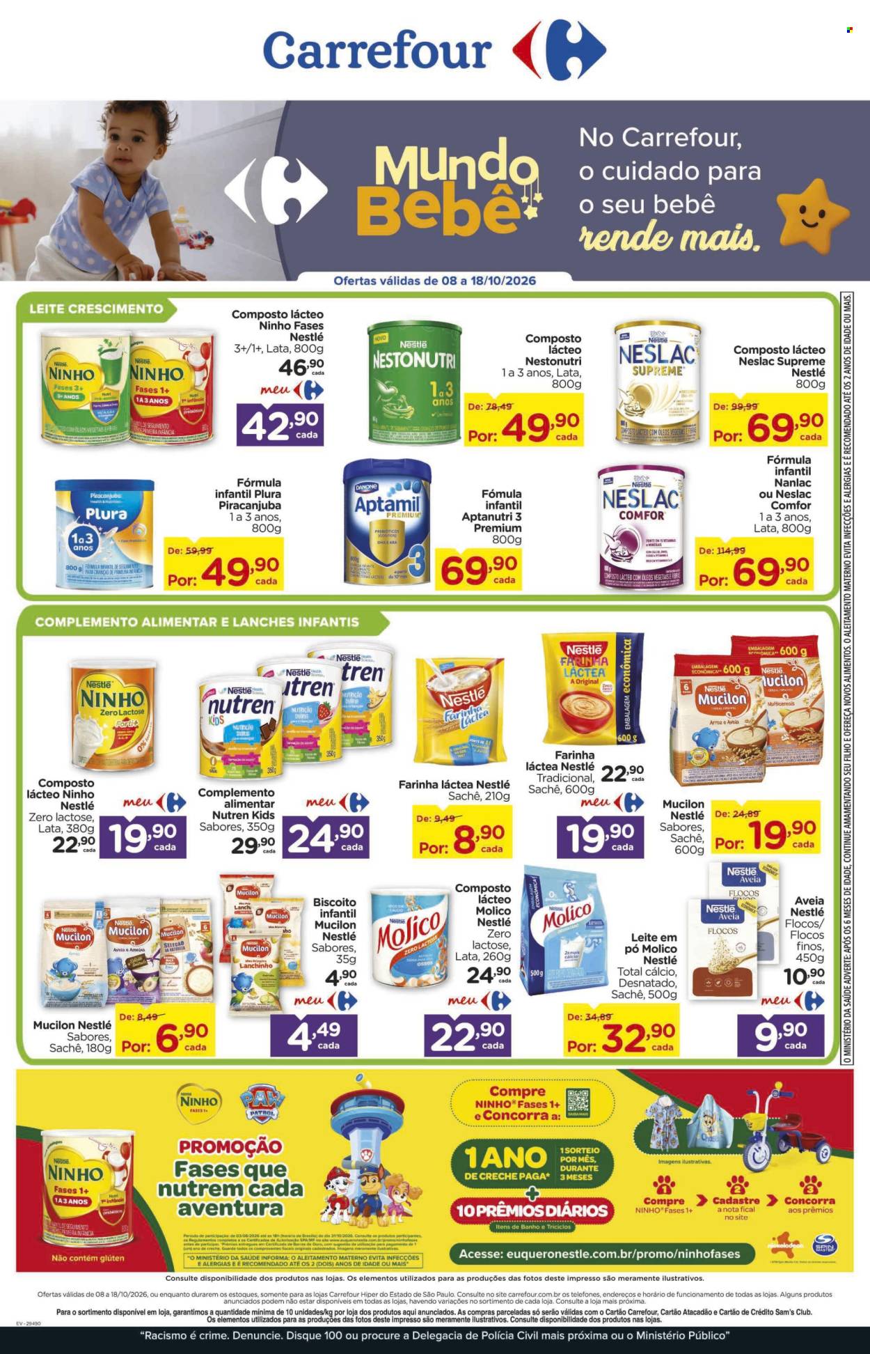 Folheto Carrefour - 08/10/2026 - 18/10/2026. Página 1