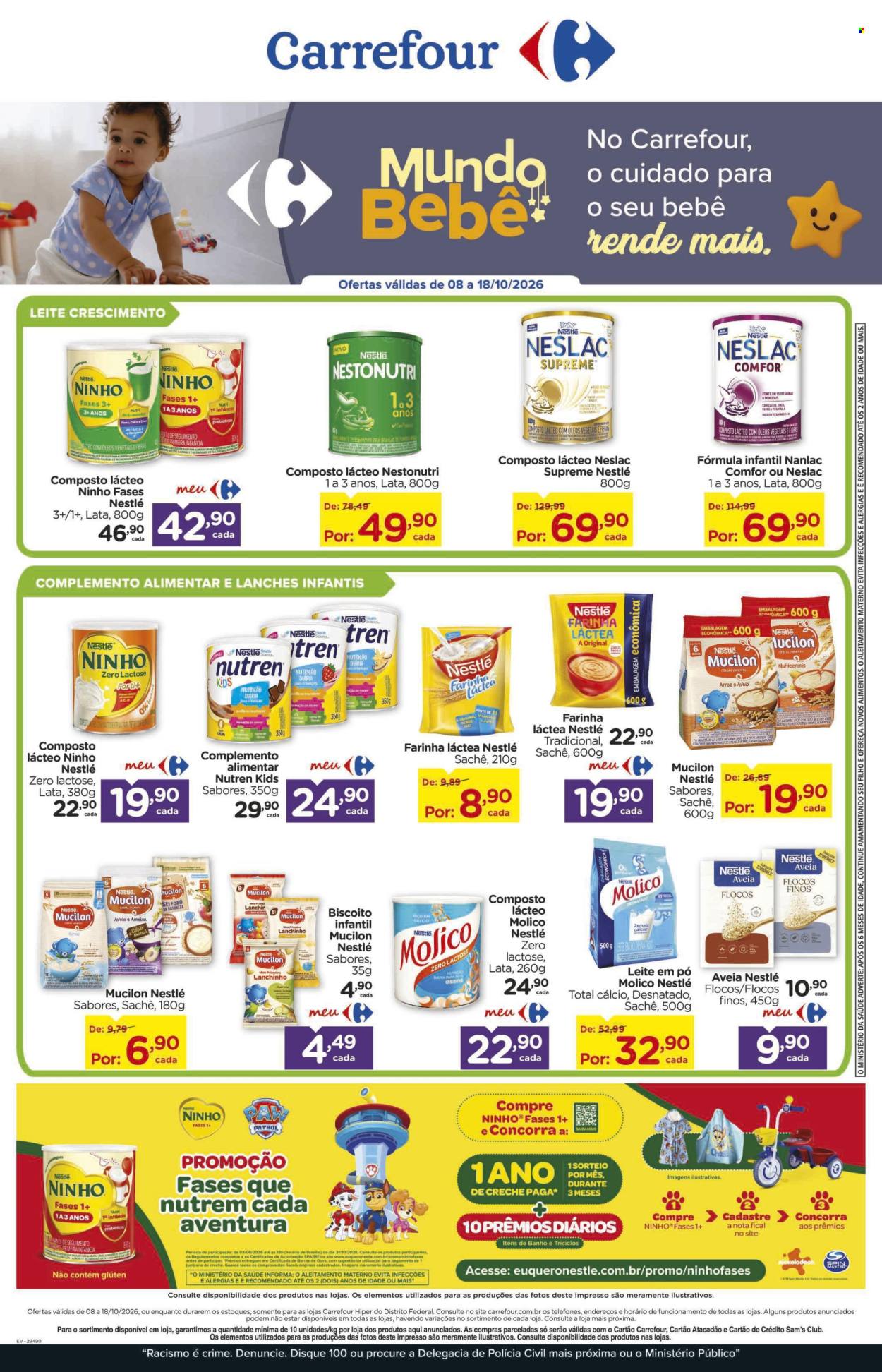 Folheto Carrefour - 08/10/2026 - 18/10/2026. Página 1