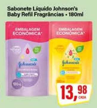 Sabonete Líquido Johnson's Baby Refil Fragrâncias