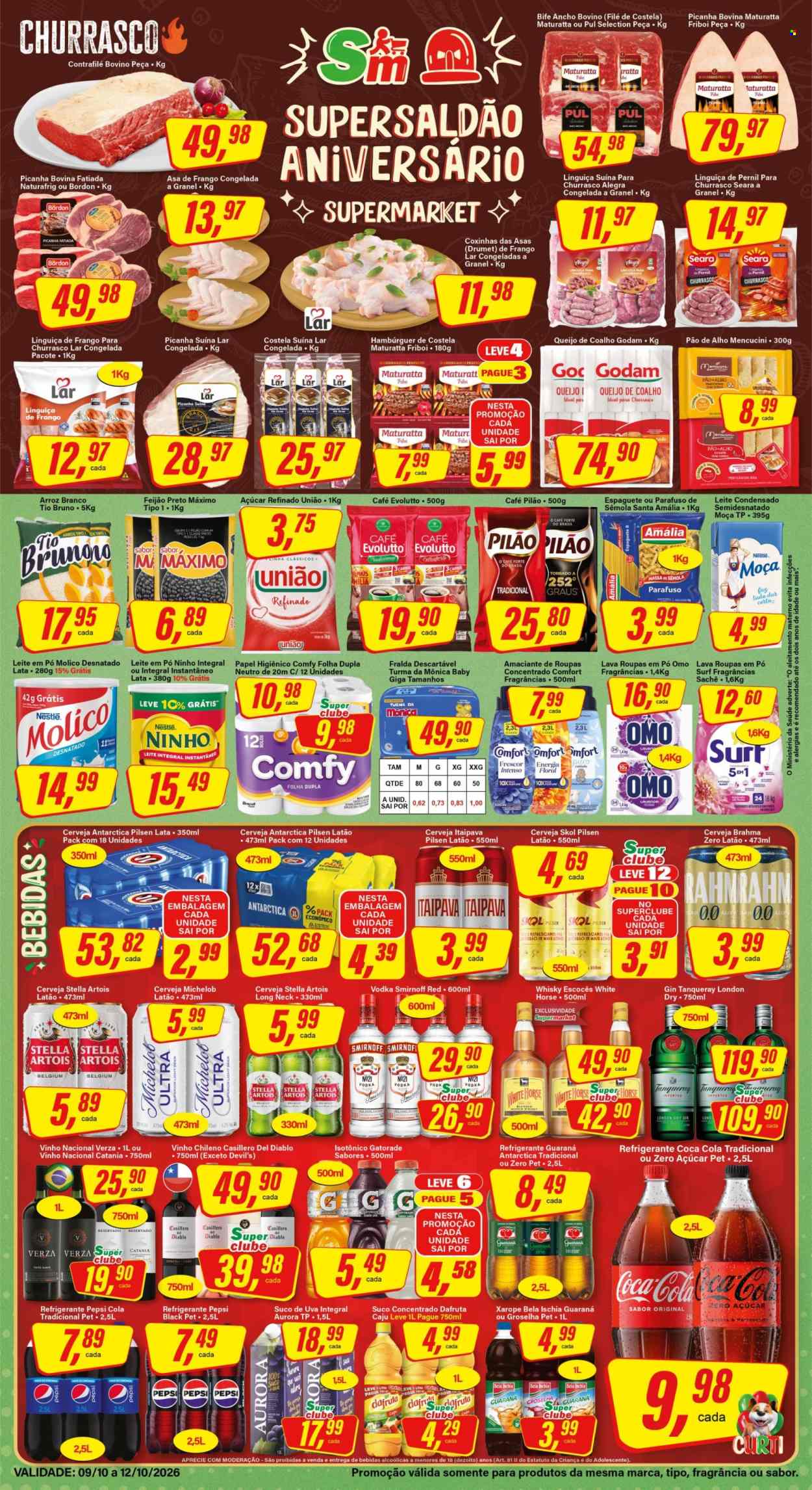 Folheto Rede Supermarket - 09/10/2026 - 12/10/2026. Página 1