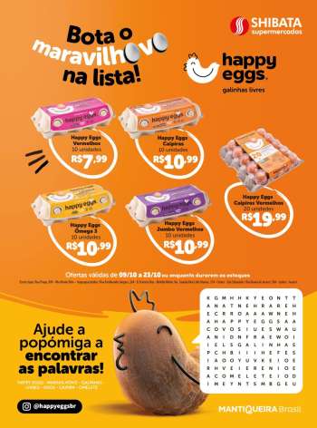 Folheto Shibata Supermercados - 09/10/2026 - 23/10/2026.