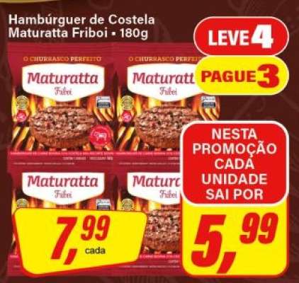 Hambúrguer de Costela Maturatta Friboi - 180g