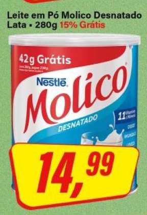 Leite em Pó Molico Desnatado