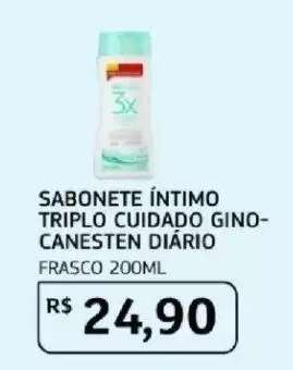 SABONETE ÍNTIMO TRIPLO CUIDADO GINO-CANESTEN DIÁRIO