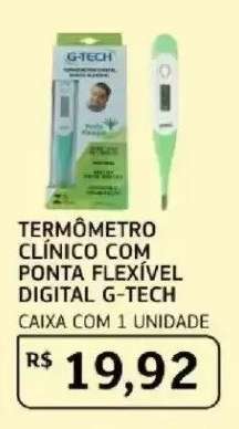 TERMÔMETRO CLÍNICO COM PONTA FLEXÍVEL DIGITAL G-TECH