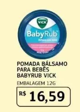 POMADA BÁLSAMO PARA BEBÊS BABYRUB VICK