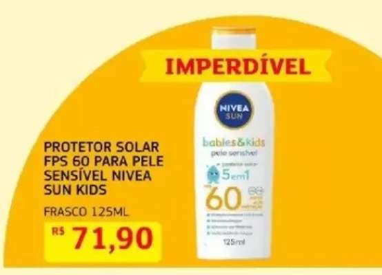 PROTETOR SOLAR FPS 60 PARA PELE SENSÍVEL NIVEA SUN KIDS