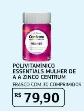 POLIVITAMÍNICO ESSENTIALS MULHER DE A A ZINCO CENTRUM