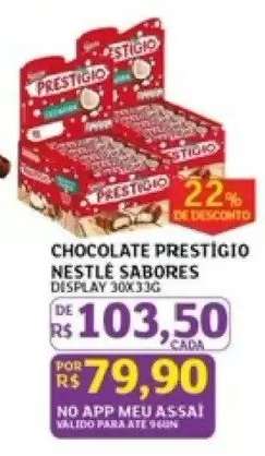 CHOCOLATE PRESTIGIO NESTLE SABORES
