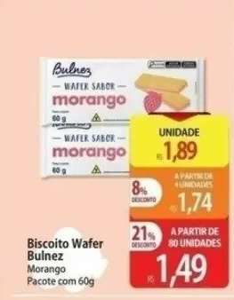 Biscoito Wafer Bulnez
