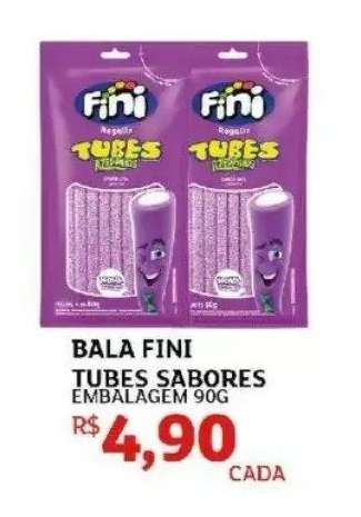 Bala Fini Tubes Sabores