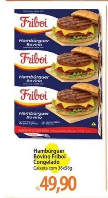 Hambúrguer Bovino Friboi Congelado