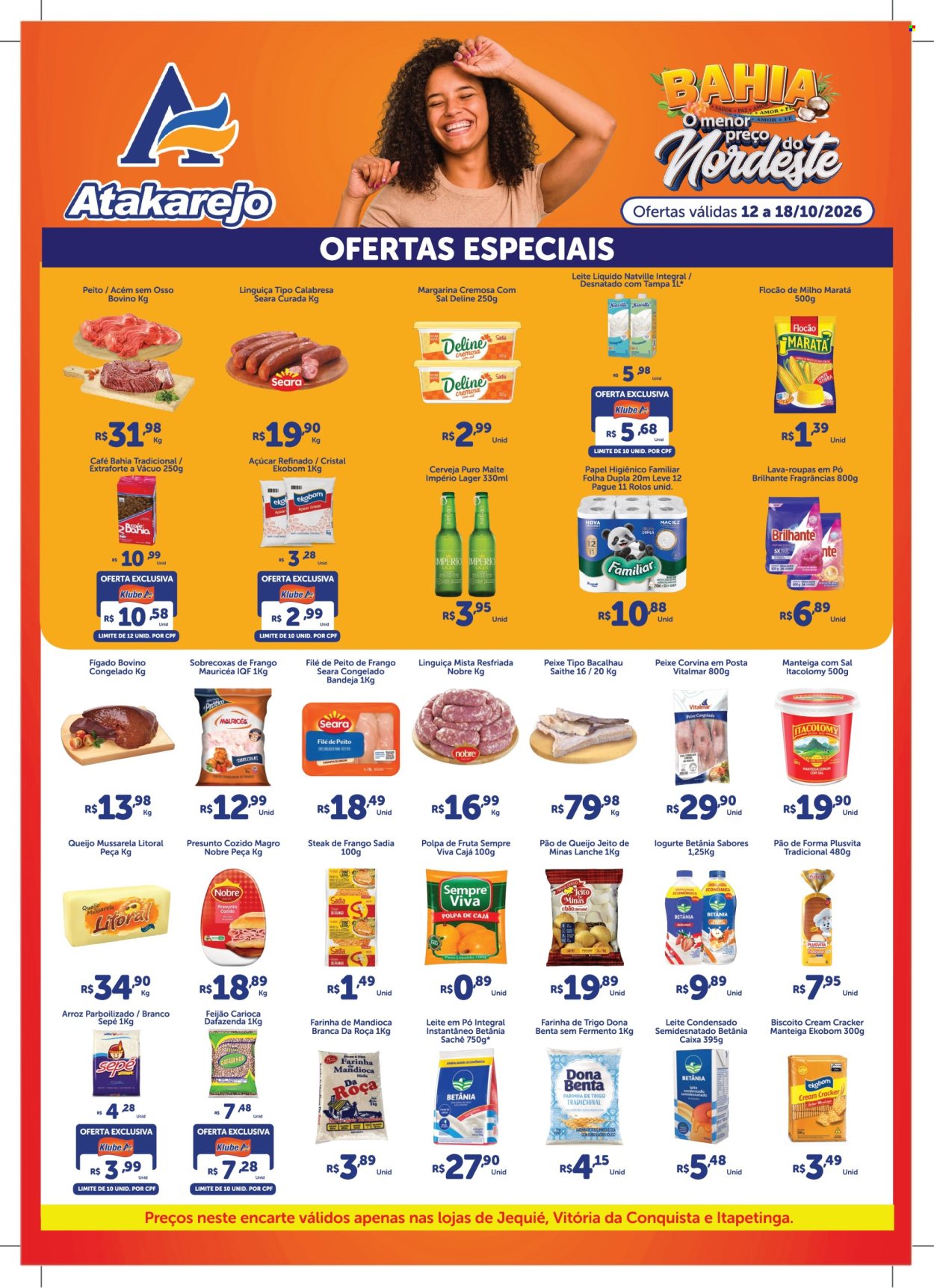 Folheto Atakadão Atakarejo - 12/10/2026 - 18/10/2026. Página 1