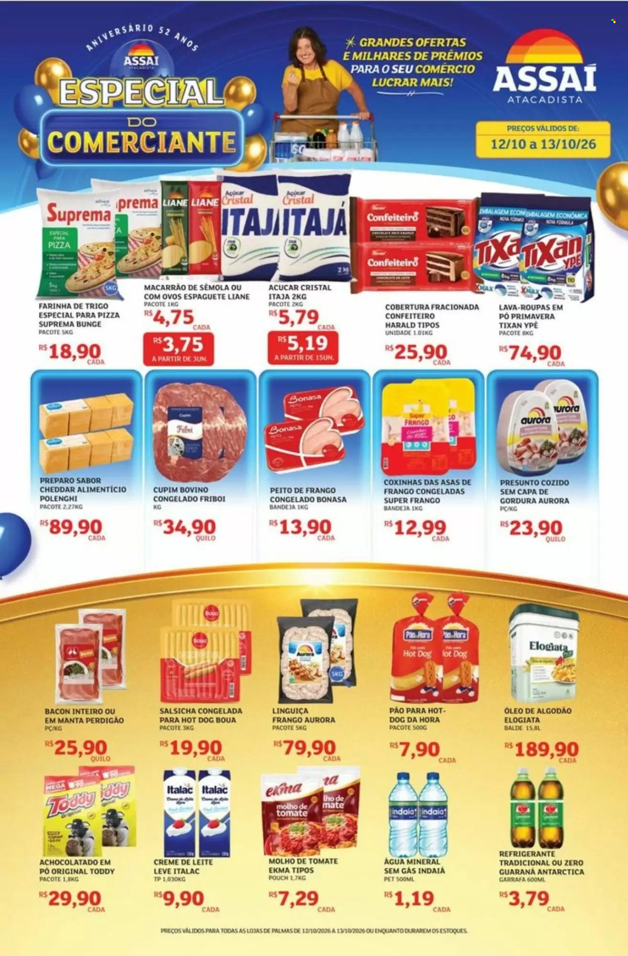 Folheto Assaí Atacadista - 12/10/2026 - 13/10/2026. Página 1