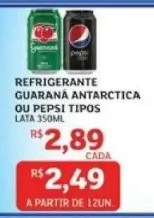 Refrigerante Guaraná Antarctica ou Pepsi