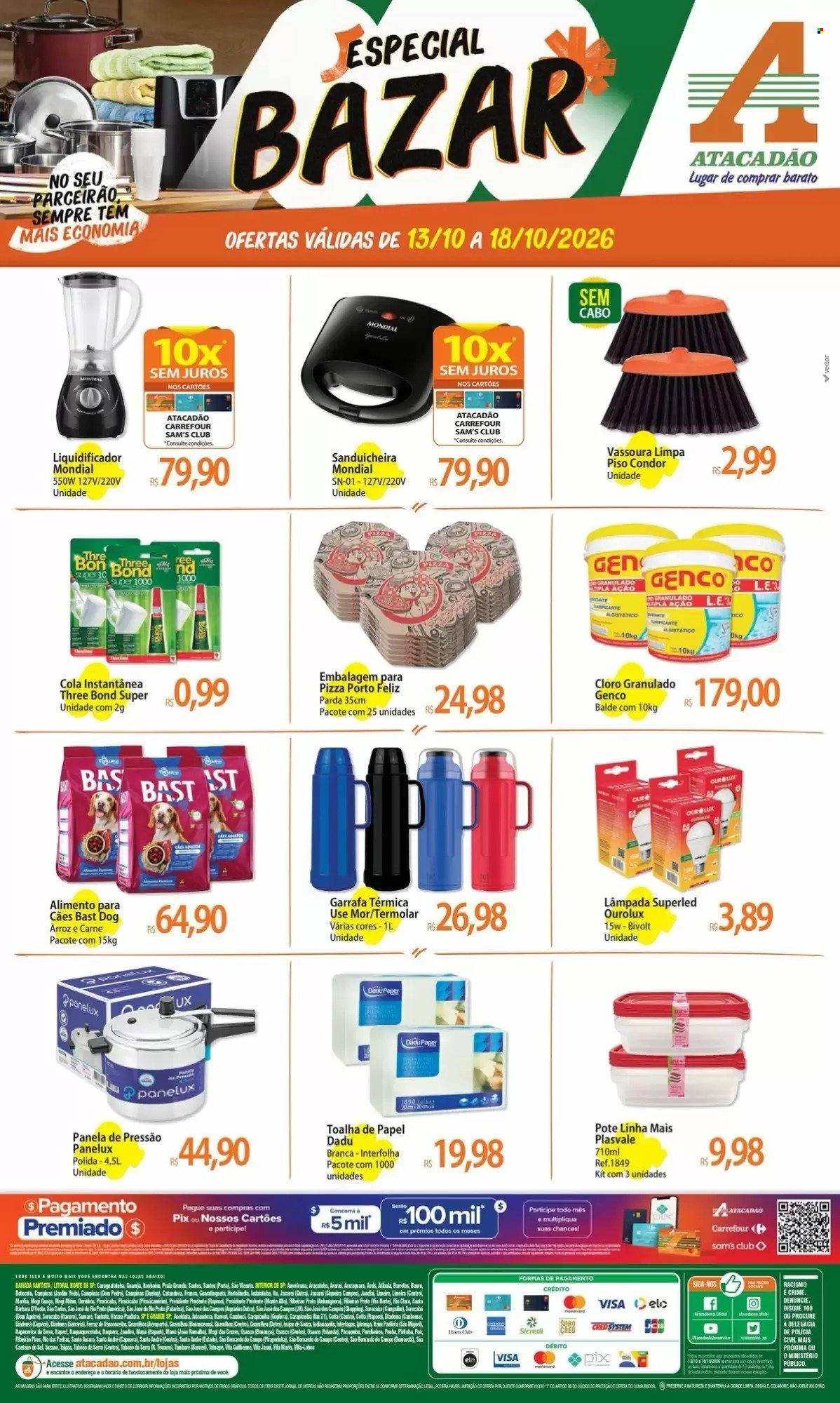 Folheto Atacadão - 13/10/2026 - 18/10/2026. Página 1