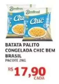 Batata Palito Congelada Chic Bem Brasil