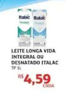 LEITE LONGA VIDA INTEGRAL OU DESNATADO ITALAC