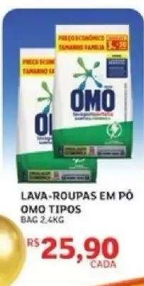Lava-Roupas em Pó OMO Tipos
