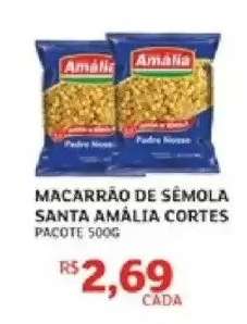 MACARRÃO DE SÉMOLA SANTA AMÁLIA CORTES