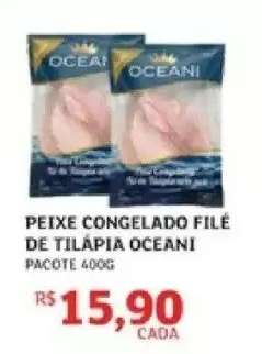 PEIXE CONGELADO FILÉ DE TILÁPIA OCEANI