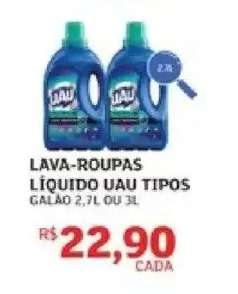 LAVA-ROUPAS LÍQUIDO UAU TIPOS
