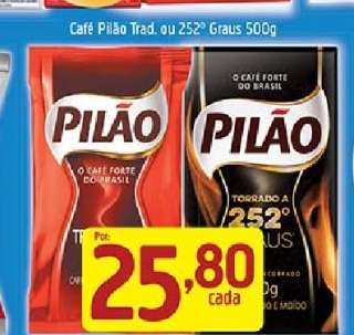 Café Pilão Trad. ou 252° Graus 500g