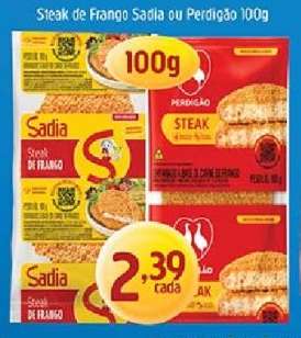 Steak de Frango Sadia ou Perdigão 100g
