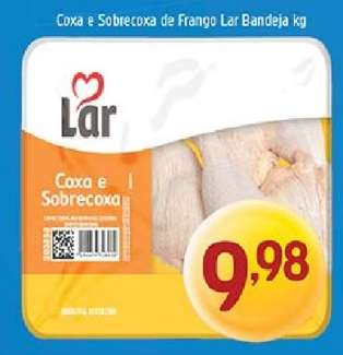 Coxa e Sobrecoxa de Frango Lar Bandeja kg