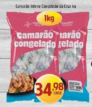 Camarão Inteiro Congelado da Cruz kg