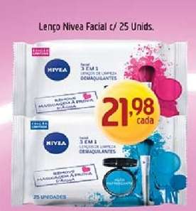 Lenço Nivea Facial c/ 25 Unids.