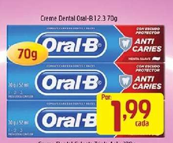 Creme Dental Oral-B 1.2.3 70g