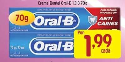 Creme Dental Oral-B 1.2.3 70g