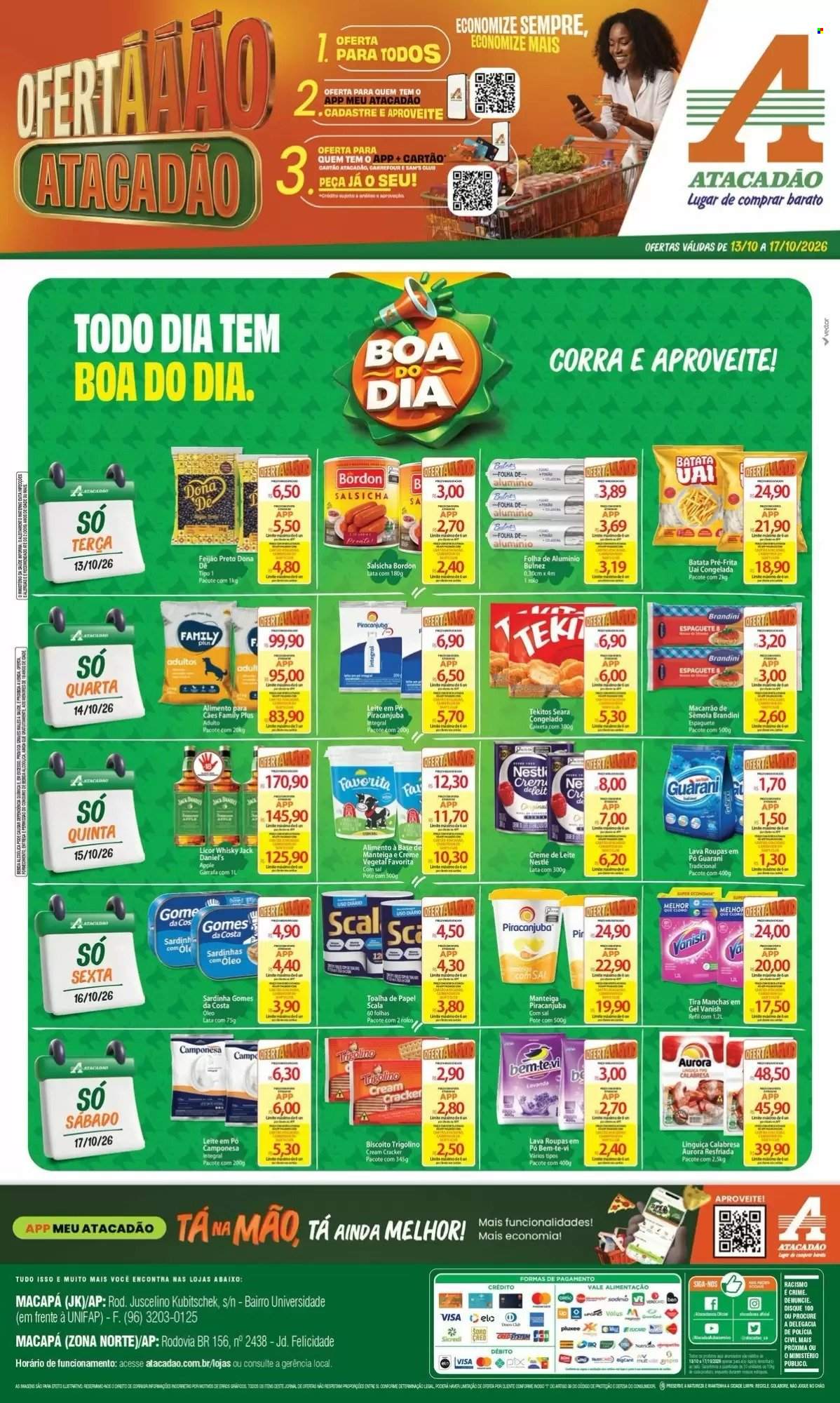 Folheto Atacadão - 13/10/2026 - 17/10/2026. Página 1