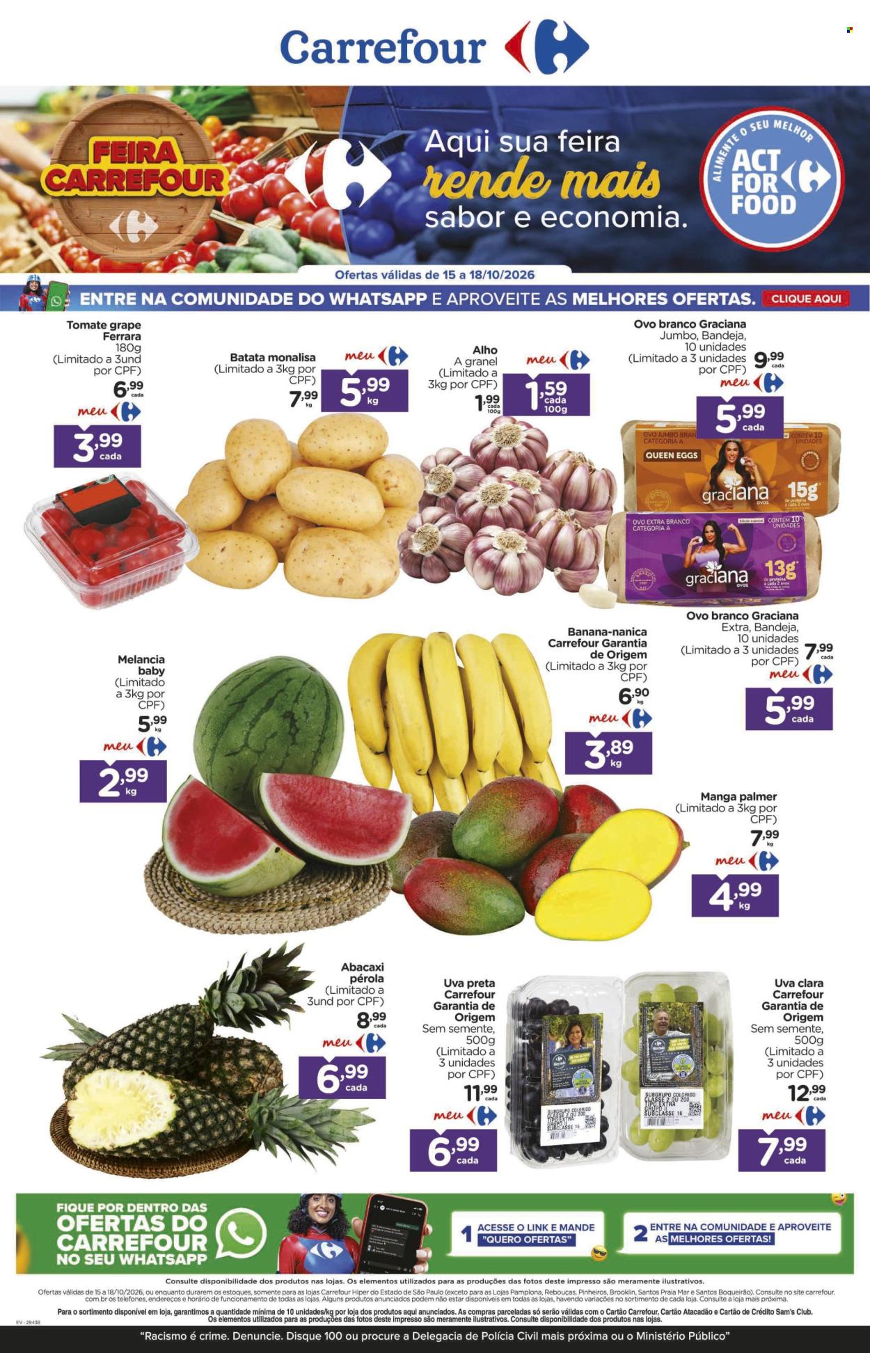 Folheto Carrefour - 15/10/2026 - 18/10/2026. Página 1