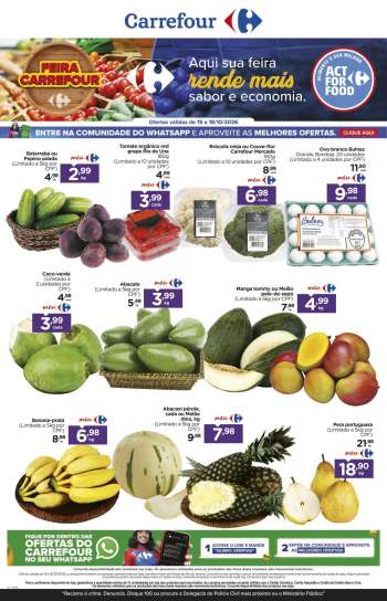 Folheto Carrefour Hiper - 15/10/2026 - 18/10/2026.