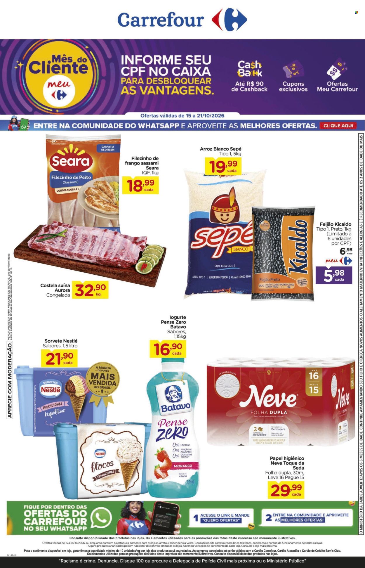 Folheto Carrefour Hiper - 15/10/2026 - 21/10/2026. Página 1