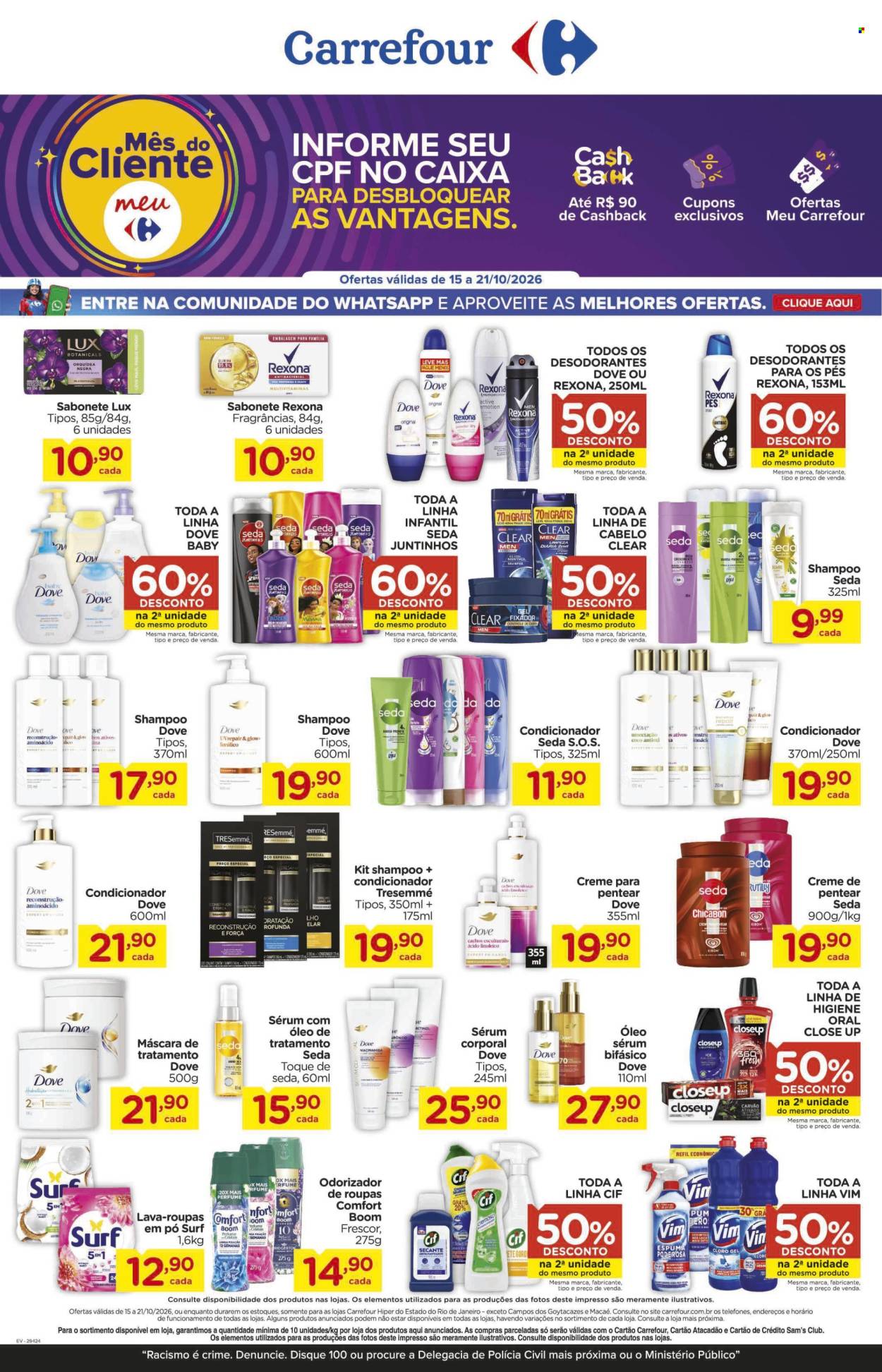 Folheto Carrefour Hiper - 15/10/2026 - 21/10/2026. Página 1