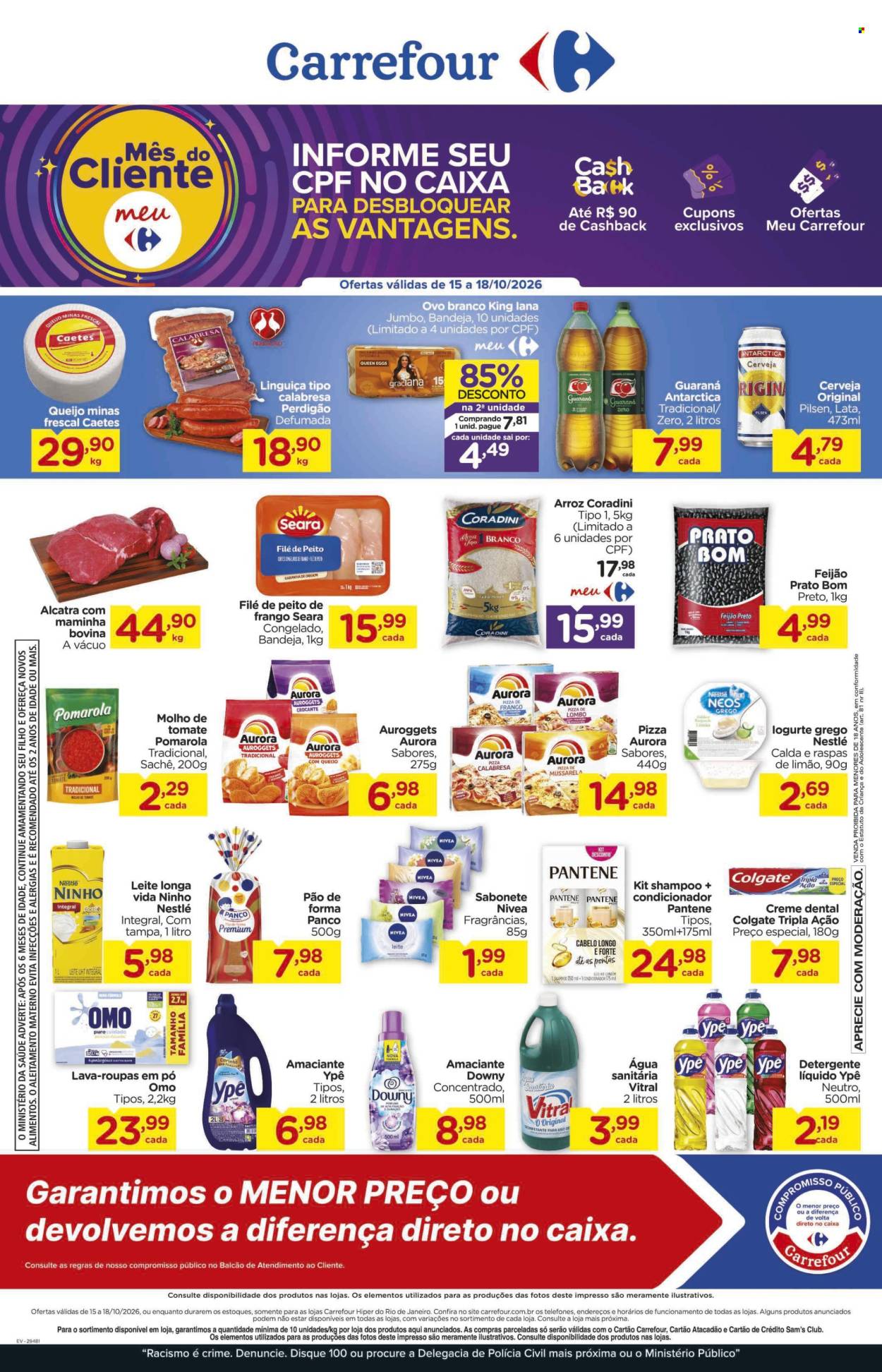 Folheto Carrefour Hiper - 15/10/2026 - 18/10/2026. Página 1