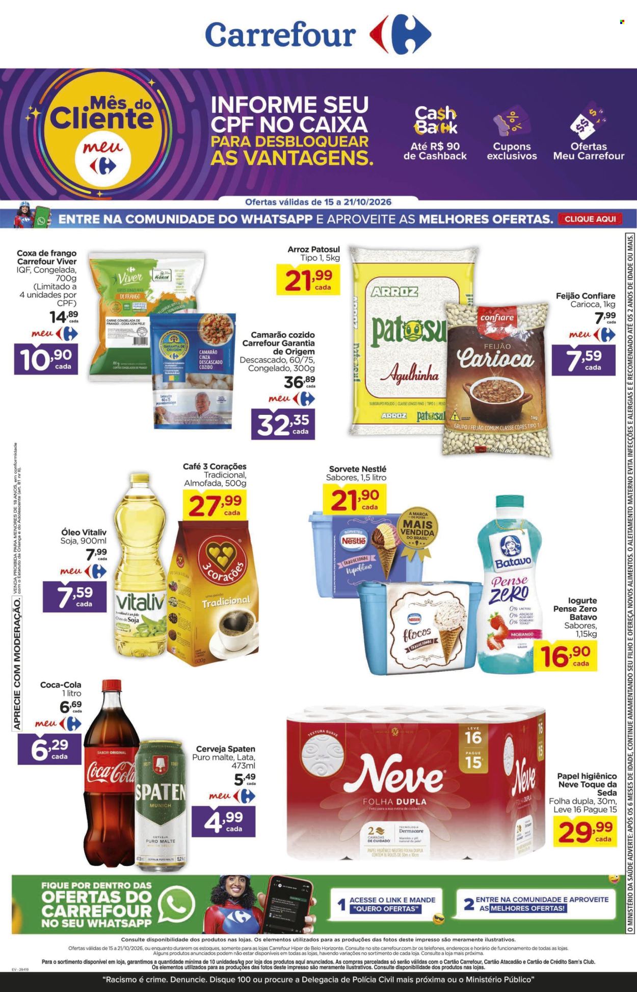 Folheto Carrefour Hiper - 15/10/2026 - 21/10/2026. Página 1