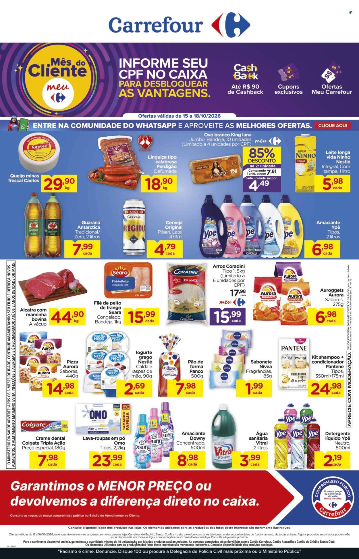 Folheto Carrefour Hiper - 15/10/2026 - 18/10/2026. Página 1