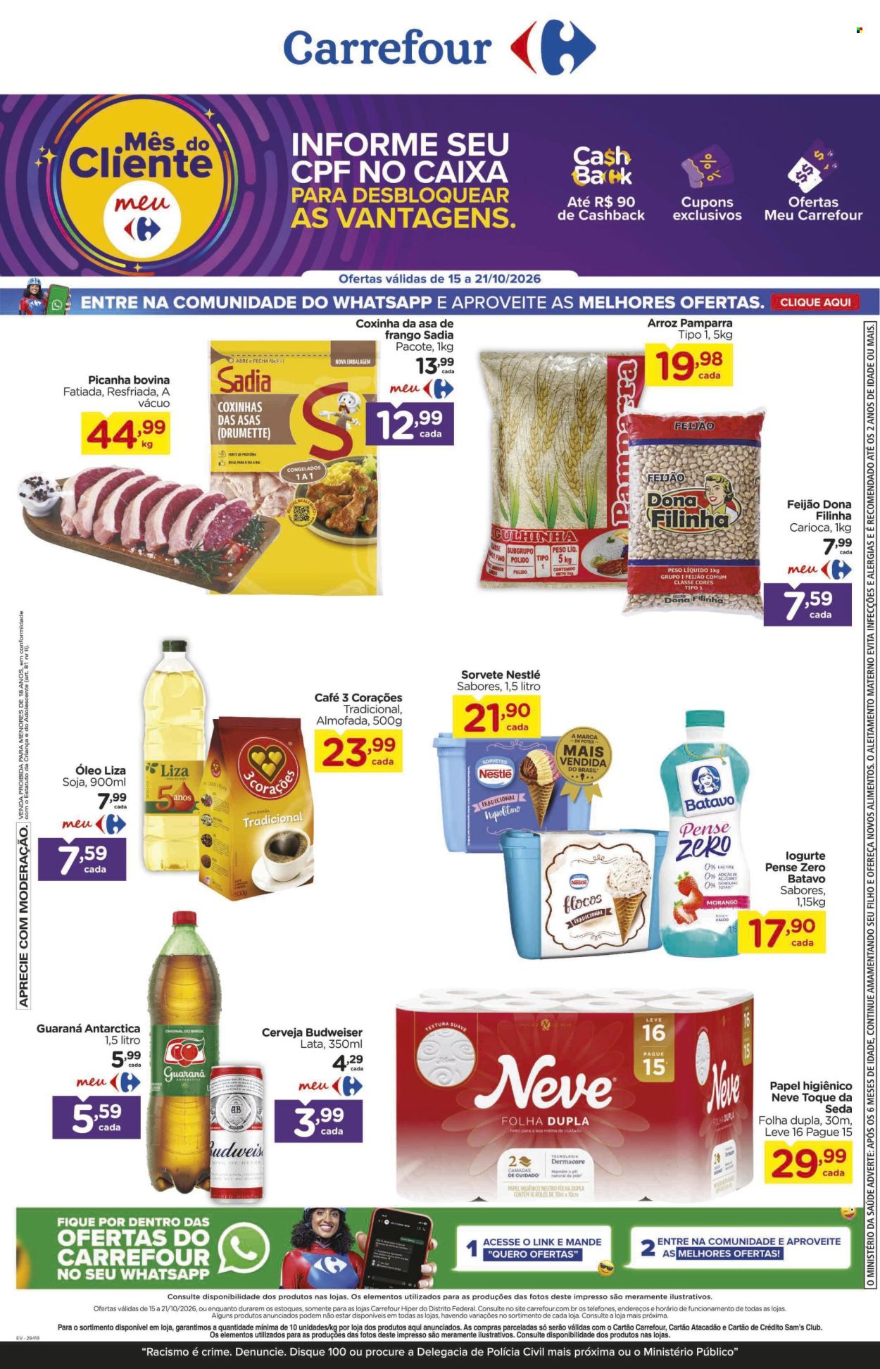 Folheto Carrefour Hiper - 15/10/2026 - 21/10/2026. Página 1