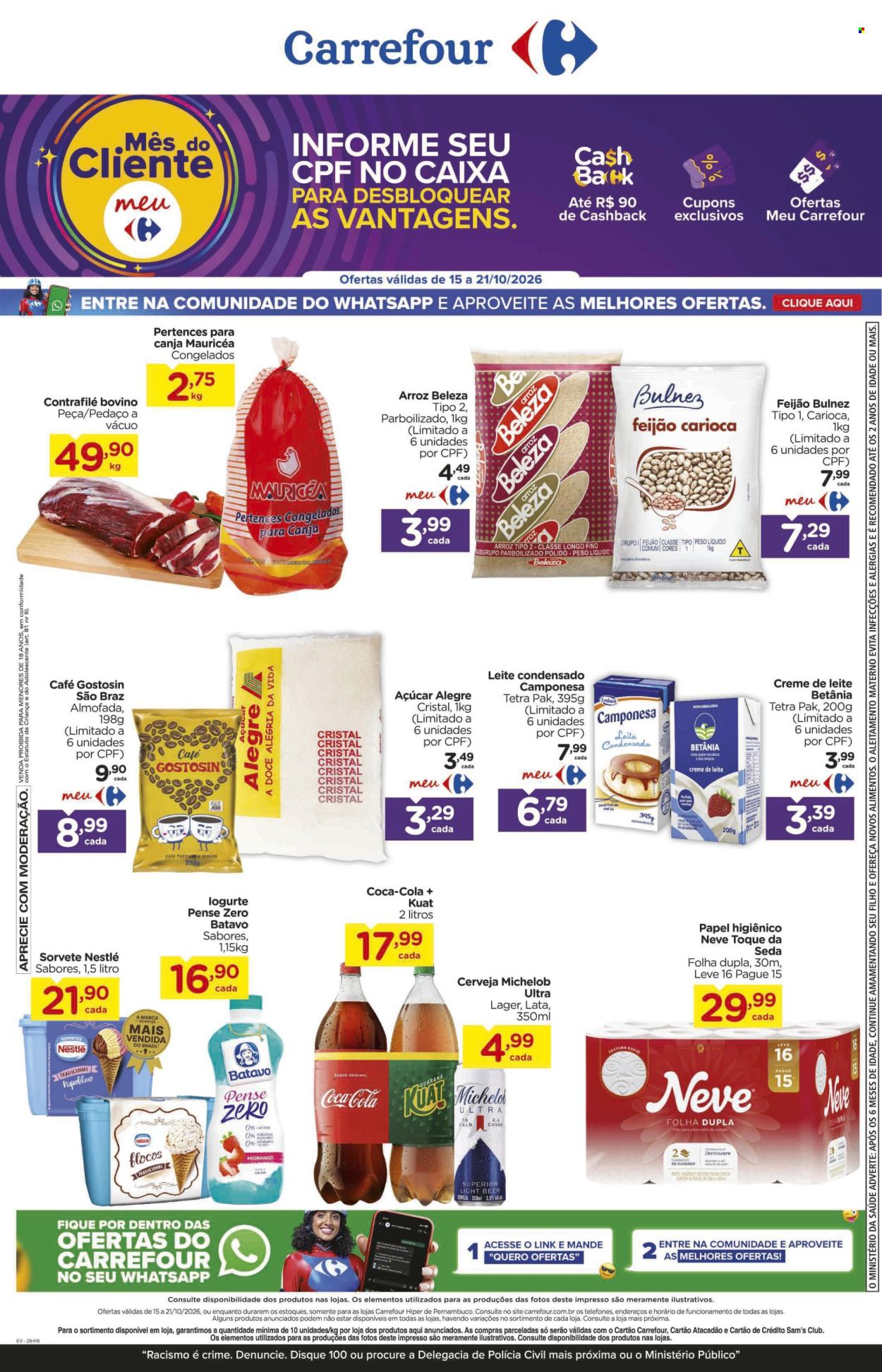 Folheto Carrefour Hiper - 15/10/2026 - 21/10/2026. Página 1