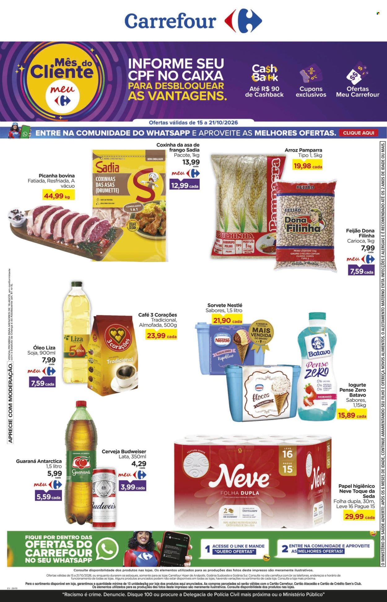 Folheto Carrefour Hiper - 15/10/2026 - 21/10/2026. Página 1