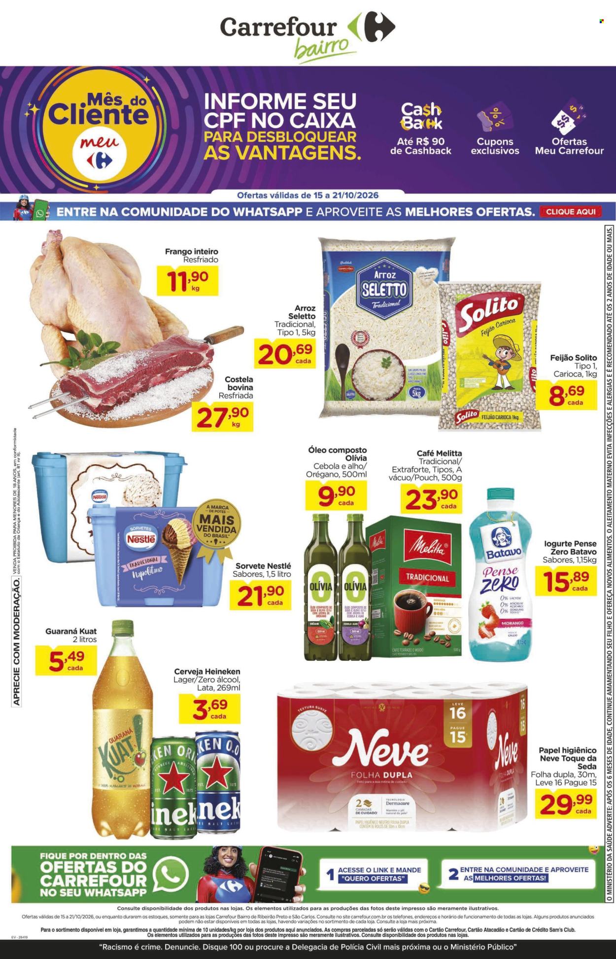 Folheto Carrefour Bairro - 15/10/2026 - 21/10/2026. Página 1