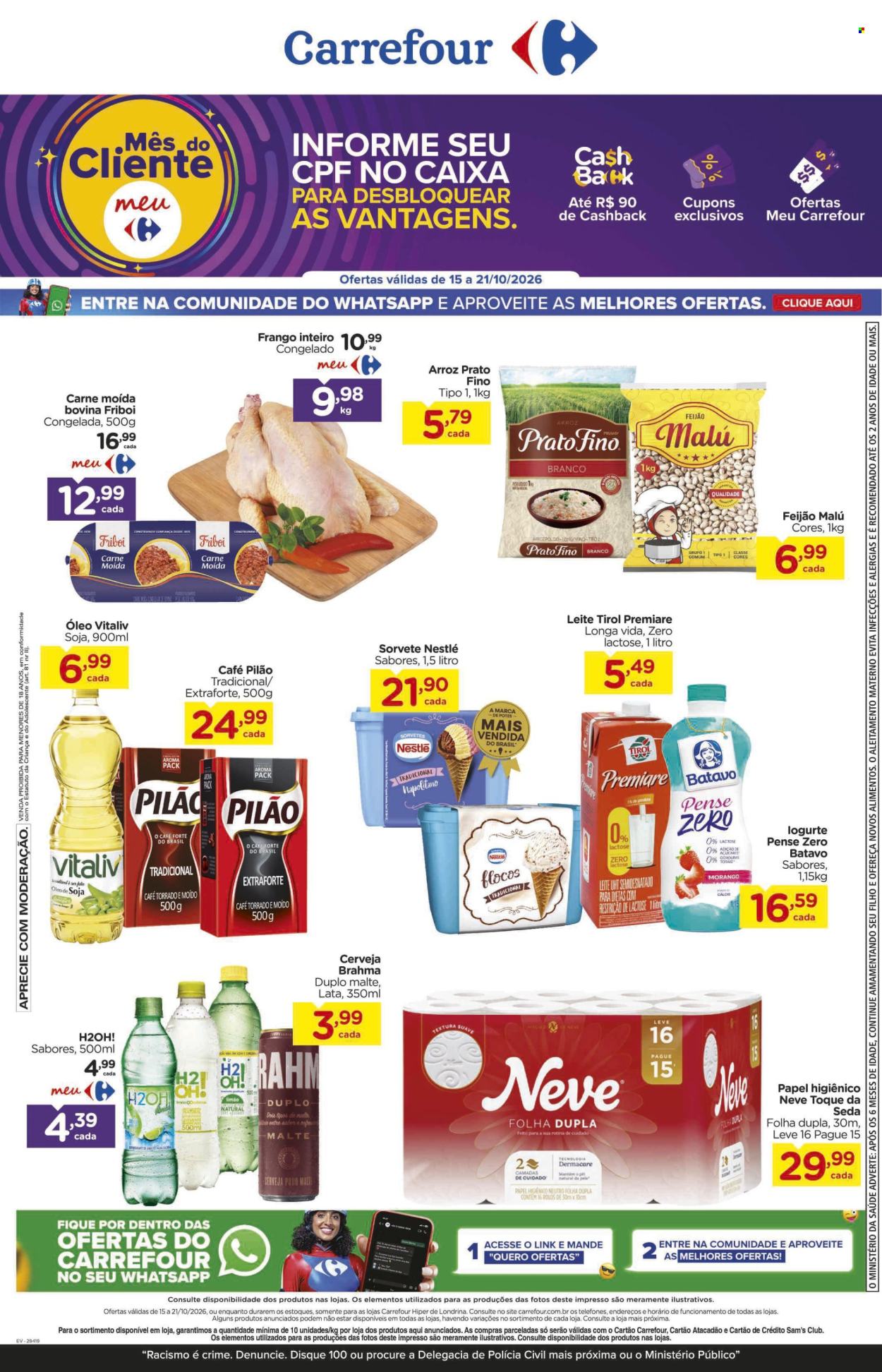 Folheto Carrefour Hiper - 15/10/2026 - 21/10/2026. Página 1